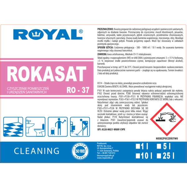 Etykieta produktu